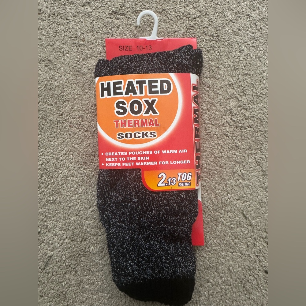 Thermal Heated Sox, Black Socks (NWT)